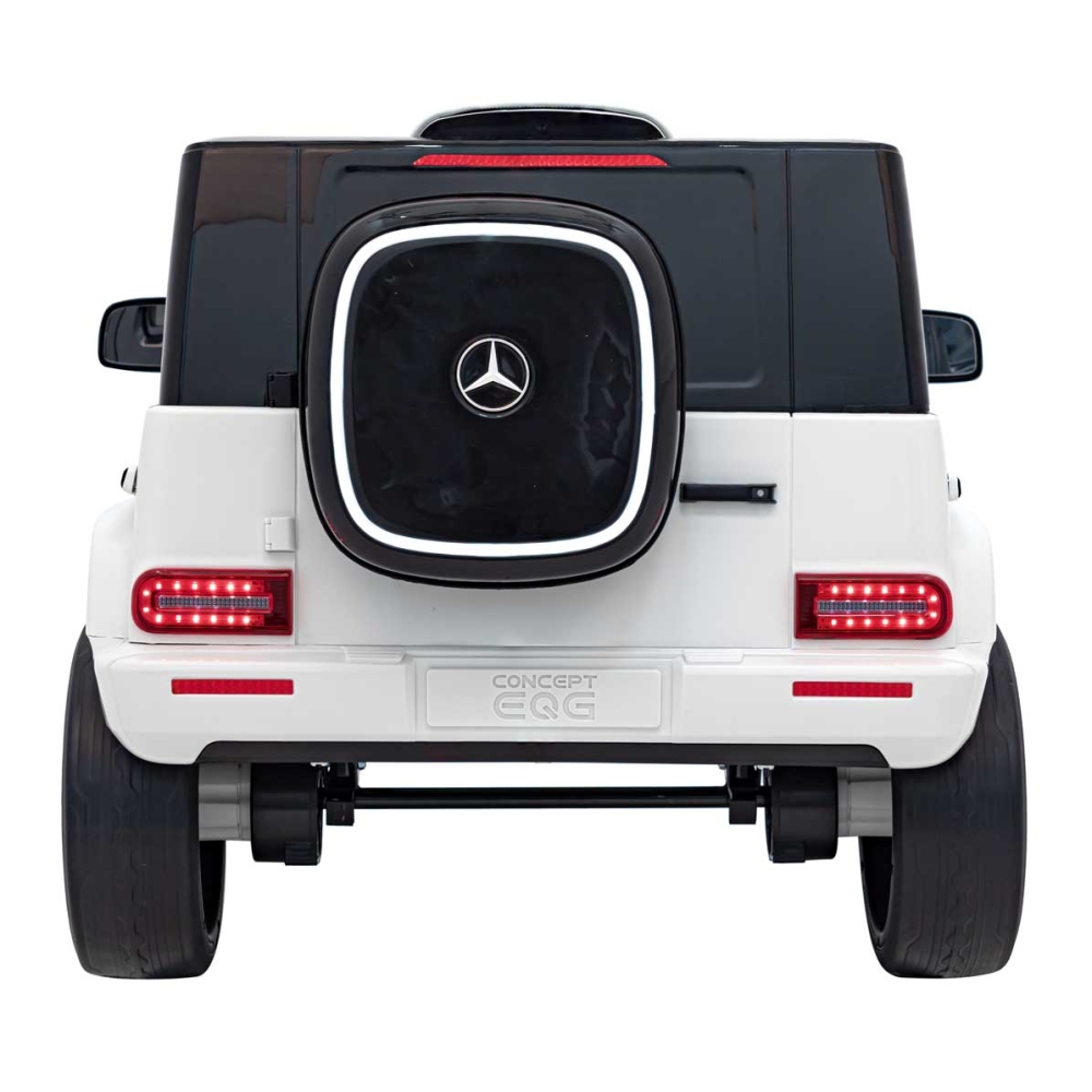 „Mercedes-Benz EQG“ automobilis, baltos spalvos-Elektromobiliai vaikams, Visureigiai-e-vaikas