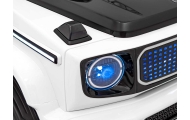 „Mercedes-Benz EQG“ automobilis, baltos spalvos-Elektromobiliai vaikams, Visureigiai-e-vaikas