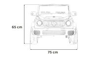 „Mercedes-Benz EQG“ automobilis, baltos spalvos-Elektromobiliai vaikams, Visureigiai-e-vaikas