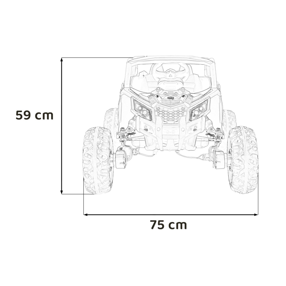 Elektrinis Buggy ATV Defend 4x4, Purple-Elektromobiliai vaikams, Keturračiai ir bagiai-e-vaikas