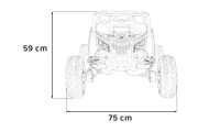 Elektrinis Buggy ATV Defend 4x4, Purple-Elektromobiliai vaikams, Keturračiai ir bagiai-e-vaikas