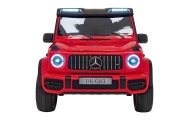 Automobilis „Mercedes-Benz G63 AMG XXL“, raudonos spalvos-Elektromobiliai vaikams, Visureigiai-e-vaikas