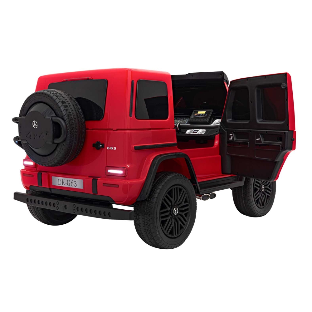 Elektromobilis Mercedes-Benz G63 AMG XXL, Red-Elektromobiliai vaikams, Visureigiai-e-vaikas