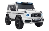 Automobilis „Mercedes-Benz G63 AMG XXL“, baltos spalvos-Elektromobiliai vaikams, Visureigiai-e-vaikas