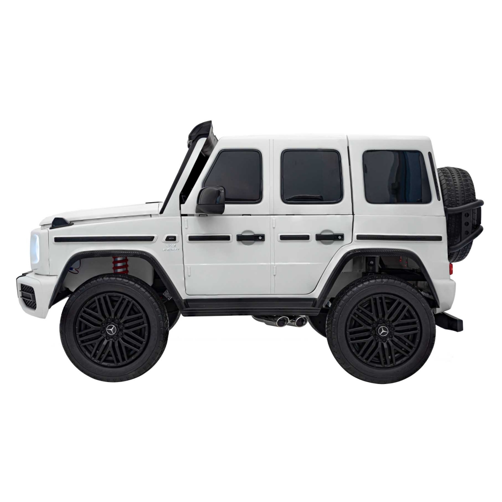 Elektromobilis Mercedes-Benz G63 AMG XXL, White-Elektromobiliai vaikams, Visureigiai-e-vaikas
