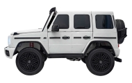 Automobilis „Mercedes-Benz G63 AMG XXL“, baltos spalvos-Elektromobiliai vaikams, Visureigiai-e-vaikas