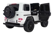 Automobilis „Mercedes-Benz G63 AMG XXL“, baltos spalvos-Elektromobiliai vaikams, Visureigiai-e-vaikas