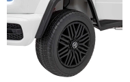 Automobilis „Mercedes-Benz G63 AMG XXL“, baltos spalvos-Elektromobiliai vaikams, Visureigiai-e-vaikas