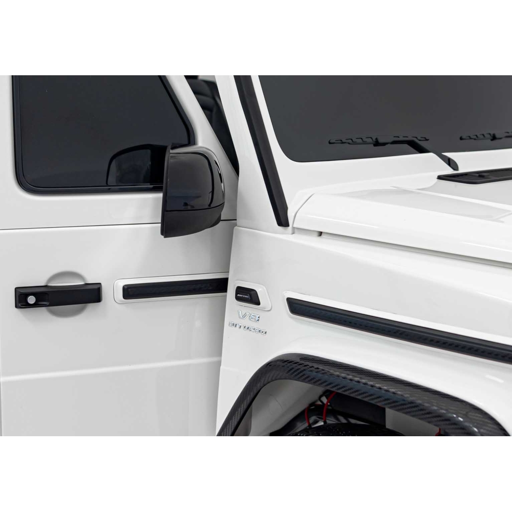 Elektromobilis Mercedes-Benz G63 AMG XXL, White-Elektromobiliai vaikams, Visureigiai-e-vaikas