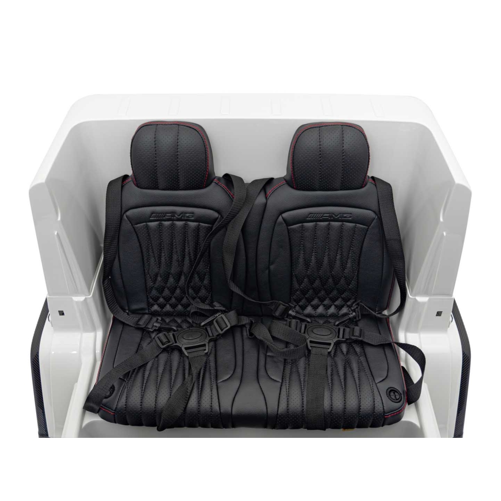 Elektromobilis Mercedes-Benz G63 AMG XXL, White-Elektromobiliai vaikams, Visureigiai-e-vaikas