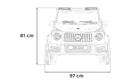 Automobilis „Mercedes-Benz G63 AMG XXL“, baltos spalvos-Elektromobiliai vaikams, Visureigiai-e-vaikas