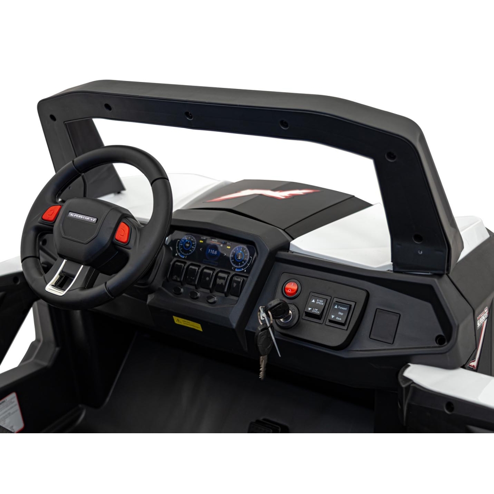 Elektrinis Buggy UTV-MX 2000N, White-Elektromobiliai vaikams, Keturračiai ir bagiai-e-vaikas