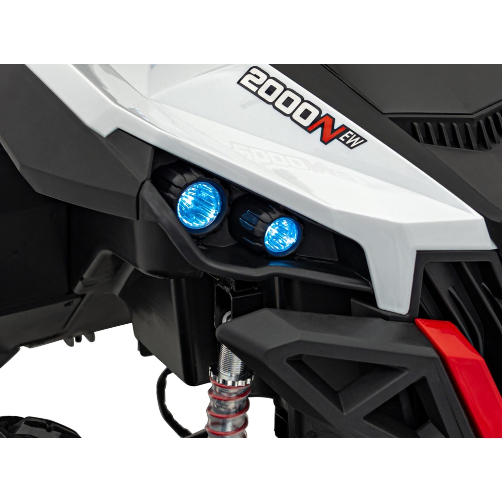 Elektrinis Buggy UTV-MX 2000N, White-Elektromobiliai vaikams, Keturračiai ir bagiai-e-vaikas