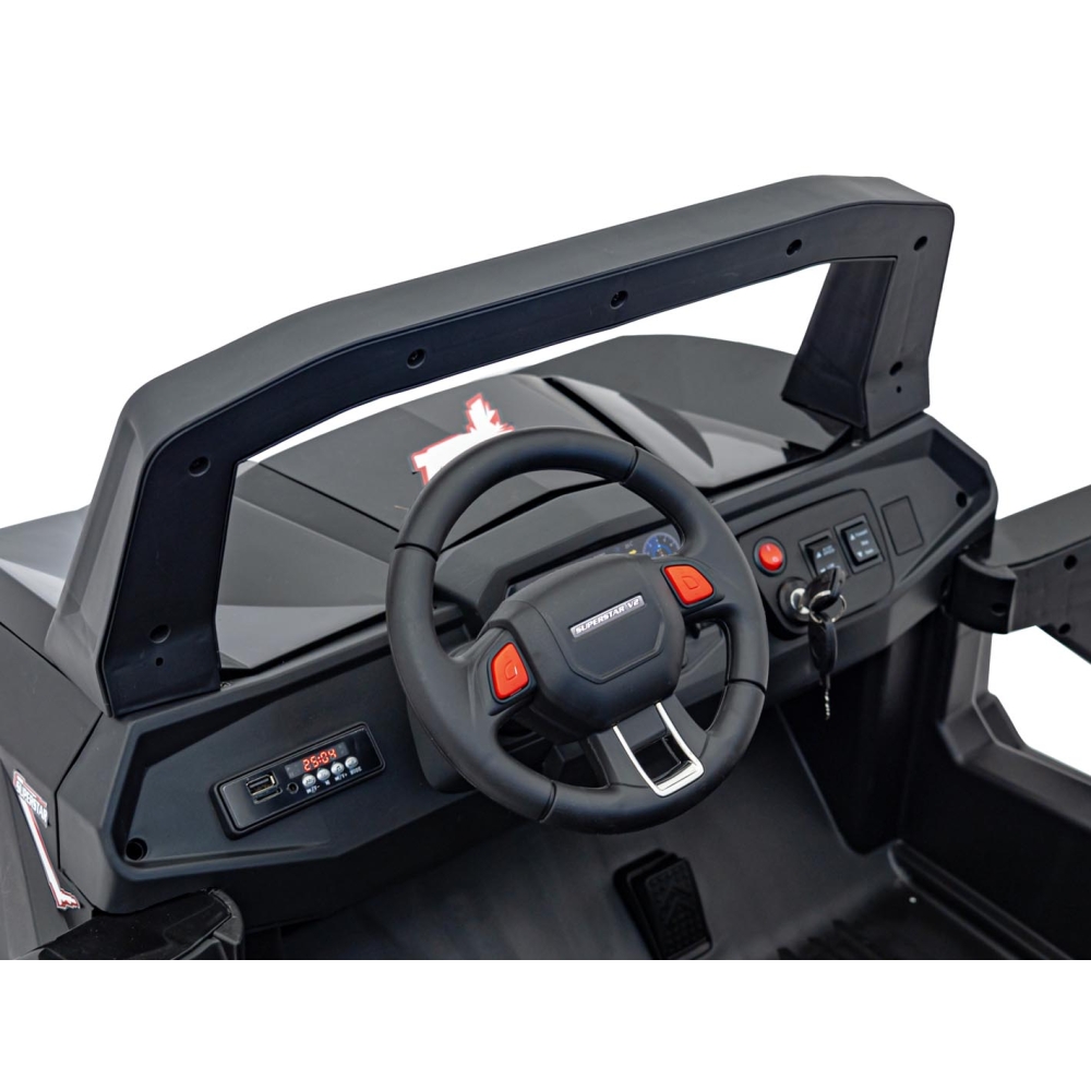 Elektrinis Buggy UTV-MX 2000N, Black-Elektromobiliai vaikams, Keturračiai ir bagiai-e-vaikas