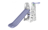 Zjeżdżalnia ogrodowa 3w1 Huśtawka Koszykówka dla dzieci Słońce