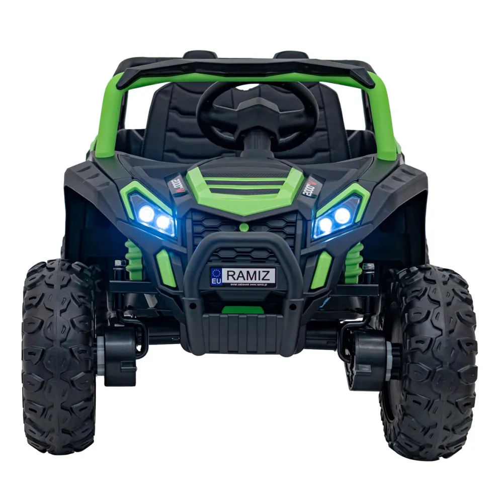 Elektrinis Buggy UTV 2000M Racing, Green-Elektromobiliai vaikams, Keturračiai ir bagiai-e-vaikas