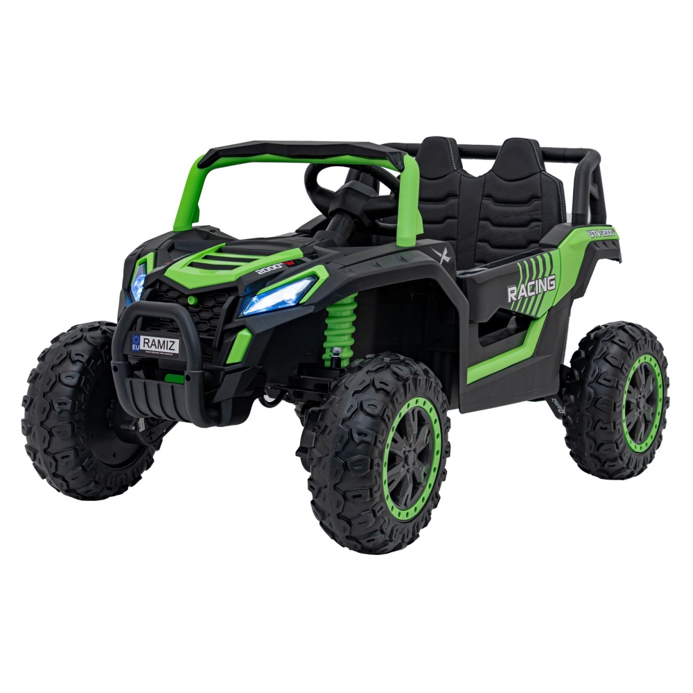 Elektrinis Buggy UTV 2000M Racing, Green-Elektromobiliai vaikams, Keturračiai ir bagiai-e-vaikas