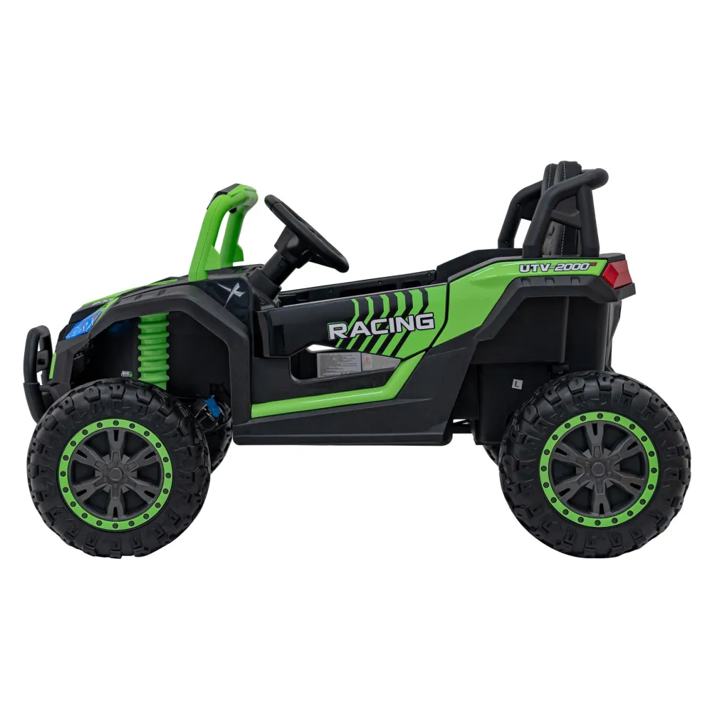 Elektrinis Buggy UTV 2000M Racing, Green-Elektromobiliai vaikams, Keturračiai ir bagiai-e-vaikas