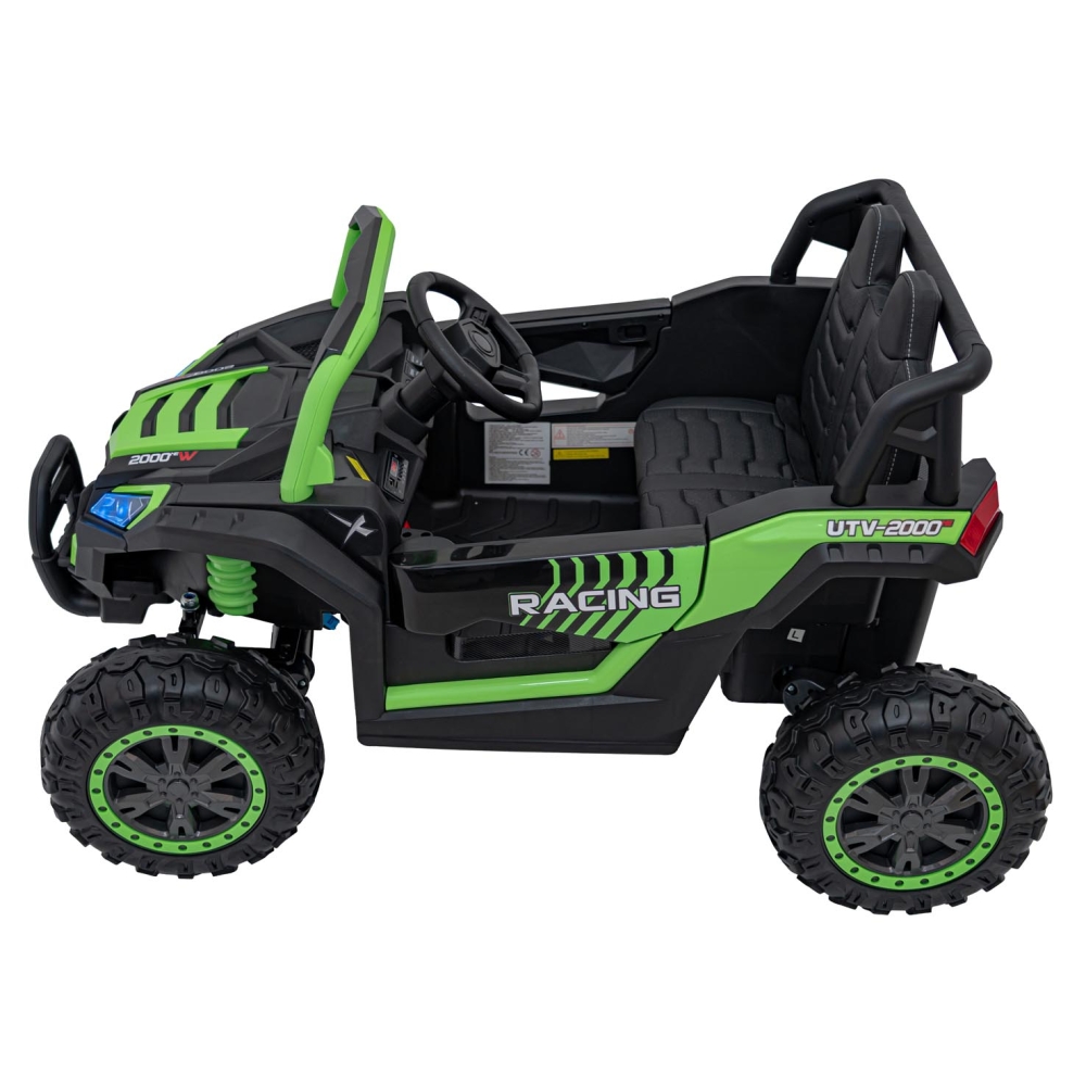 Elektrinis Buggy UTV 2000M Racing, Green-Elektromobiliai vaikams, Keturračiai ir bagiai-e-vaikas