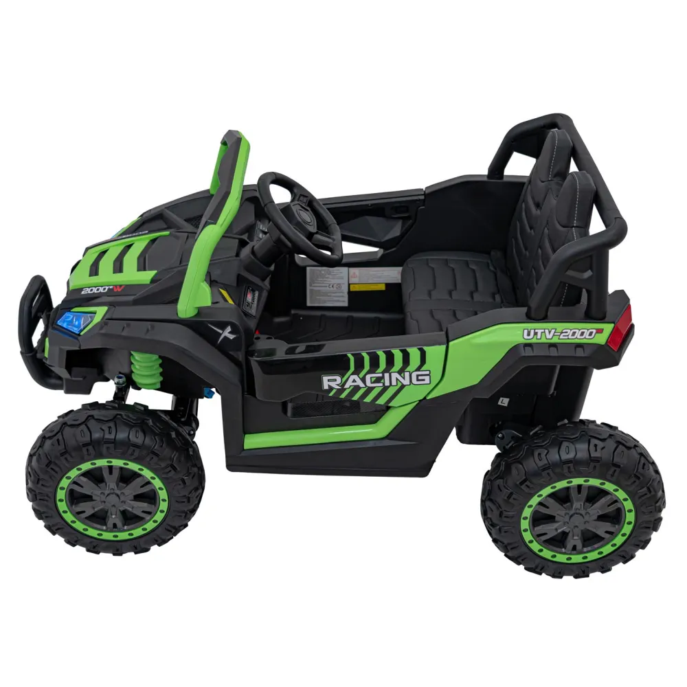 Elektrinis Buggy UTV 2000M Racing, Green-Elektromobiliai vaikams, Keturračiai ir bagiai-e-vaikas