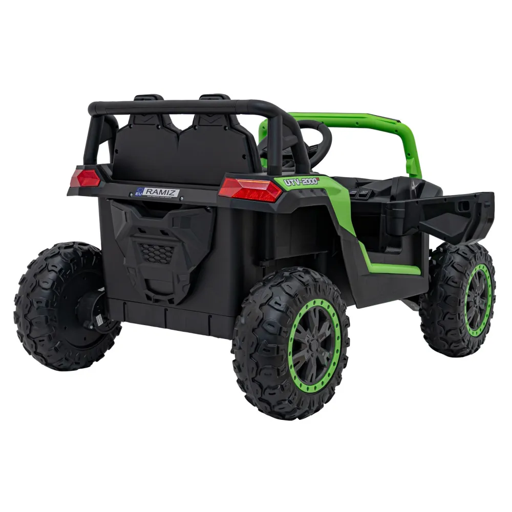 Elektrinis Buggy UTV 2000M Racing, Green-Elektromobiliai vaikams, Keturračiai ir bagiai-e-vaikas