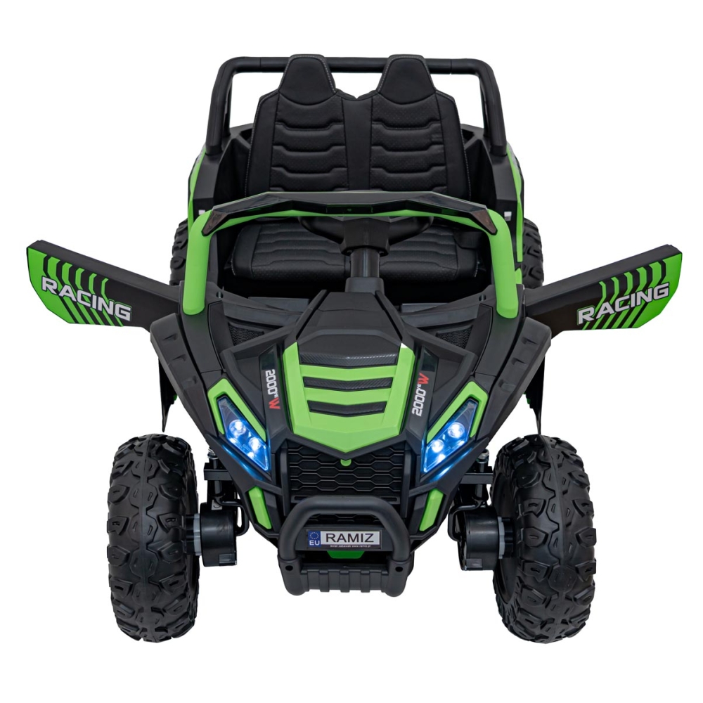 Elektrinis Buggy UTV 2000M Racing, Green-Elektromobiliai vaikams, Keturračiai ir bagiai-e-vaikas