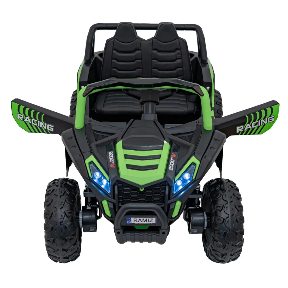 Elektrinis Buggy UTV 2000M Racing, Green-Elektromobiliai vaikams, Keturračiai ir bagiai-e-vaikas