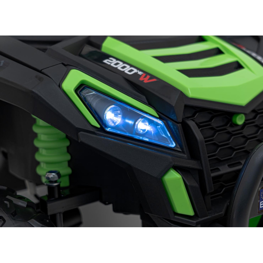 Elektrinis Buggy UTV 2000M Racing, Green-Elektromobiliai vaikams, Keturračiai ir bagiai-e-vaikas