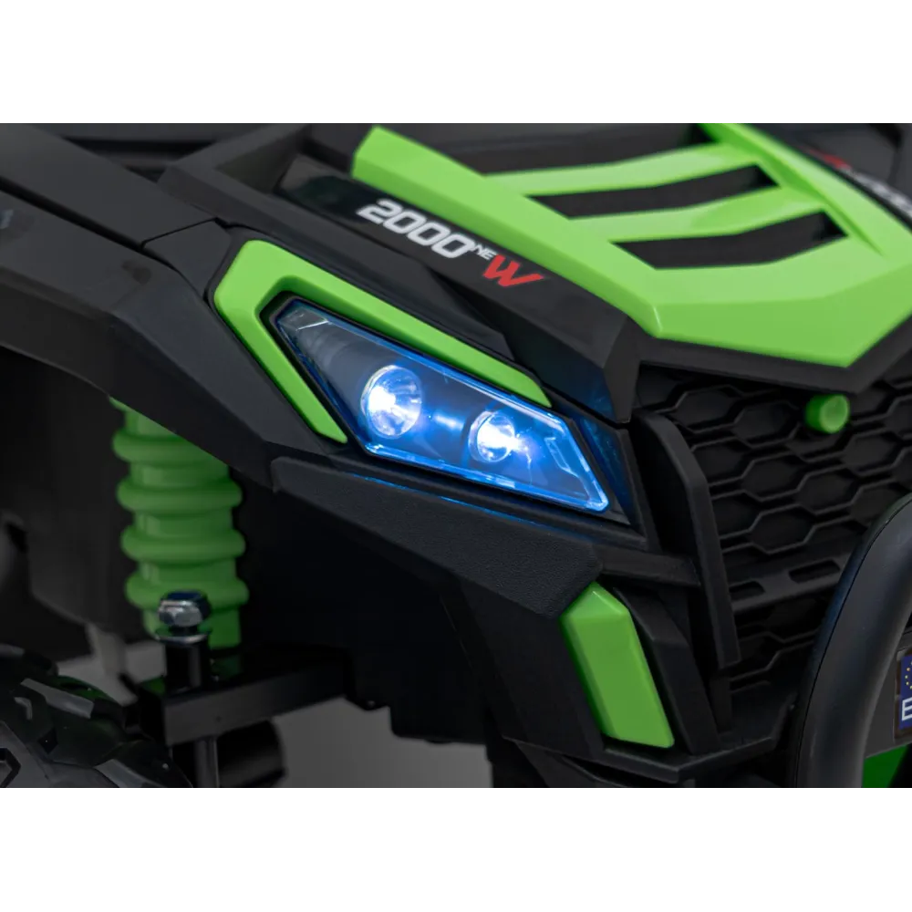 Elektrinis Buggy UTV 2000M Racing, Green-Elektromobiliai vaikams, Keturračiai ir bagiai-e-vaikas