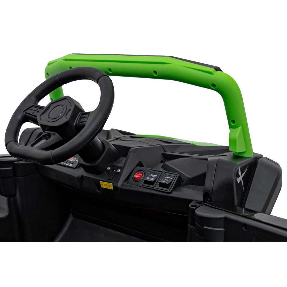 Elektrinis Buggy UTV 2000M Racing, Green-Elektromobiliai vaikams, Keturračiai ir bagiai-e-vaikas