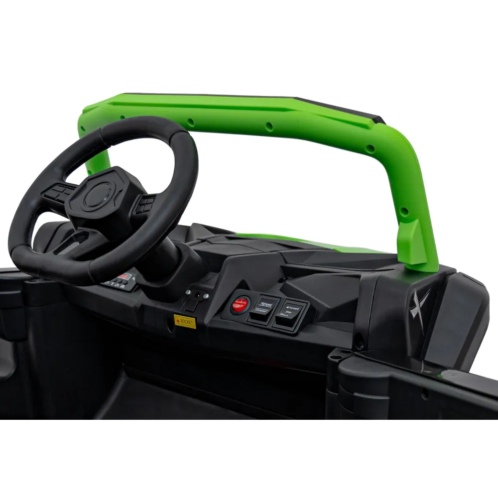 Elektrinis Buggy UTV 2000M Racing, Green-Elektromobiliai vaikams, Keturračiai ir bagiai-e-vaikas