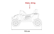 Elektrinis Buggy UTV 2000M Racing, Green-Elektromobiliai vaikams, Keturračiai ir bagiai-e-vaikas