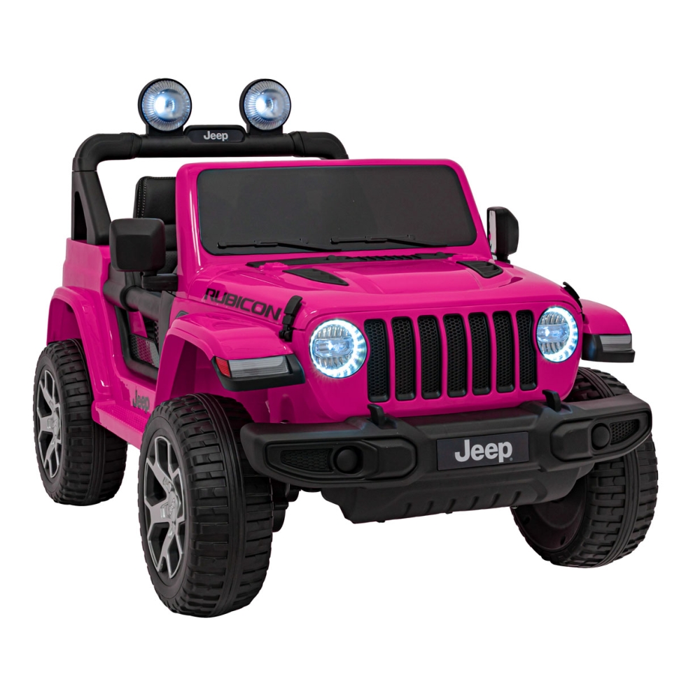 Elektromobilis Jeep Wrangler Rubicon, Pink-Elektromobiliai vaikams, Visureigiai-e-vaikas