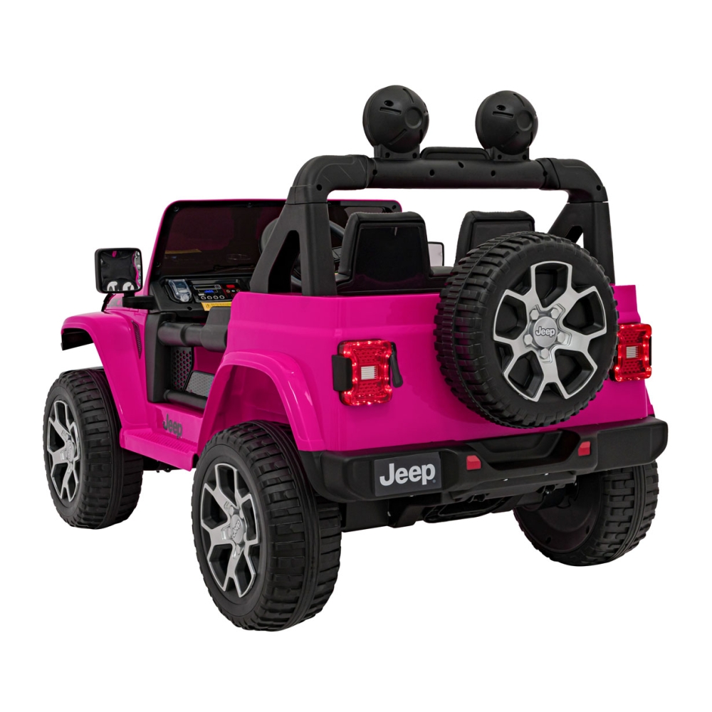 Elektromobilis Jeep Wrangler Rubicon, Pink-Elektromobiliai vaikams, Visureigiai-e-vaikas