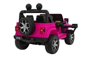 Elektromobilis Jeep Wrangler Rubicon, Pink-Elektromobiliai vaikams, Visureigiai-e-vaikas