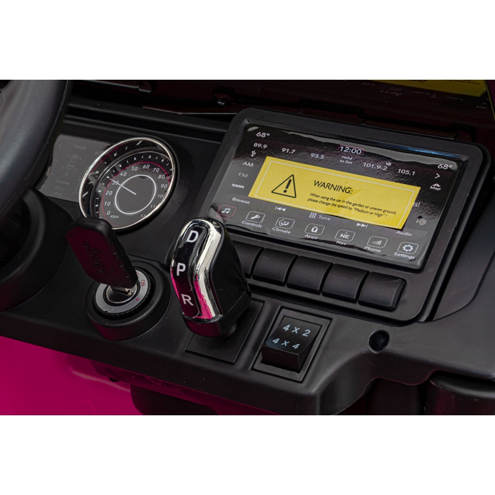 Elektromobilis Jeep Wrangler Rubicon, Pink-Elektromobiliai vaikams, Visureigiai-e-vaikas