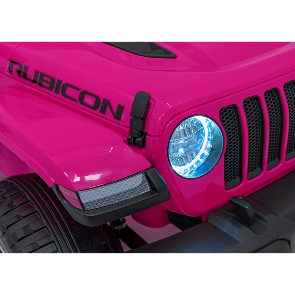 Elektromobilis Jeep Wrangler Rubicon, Pink-Elektromobiliai vaikams, Visureigiai-e-vaikas
