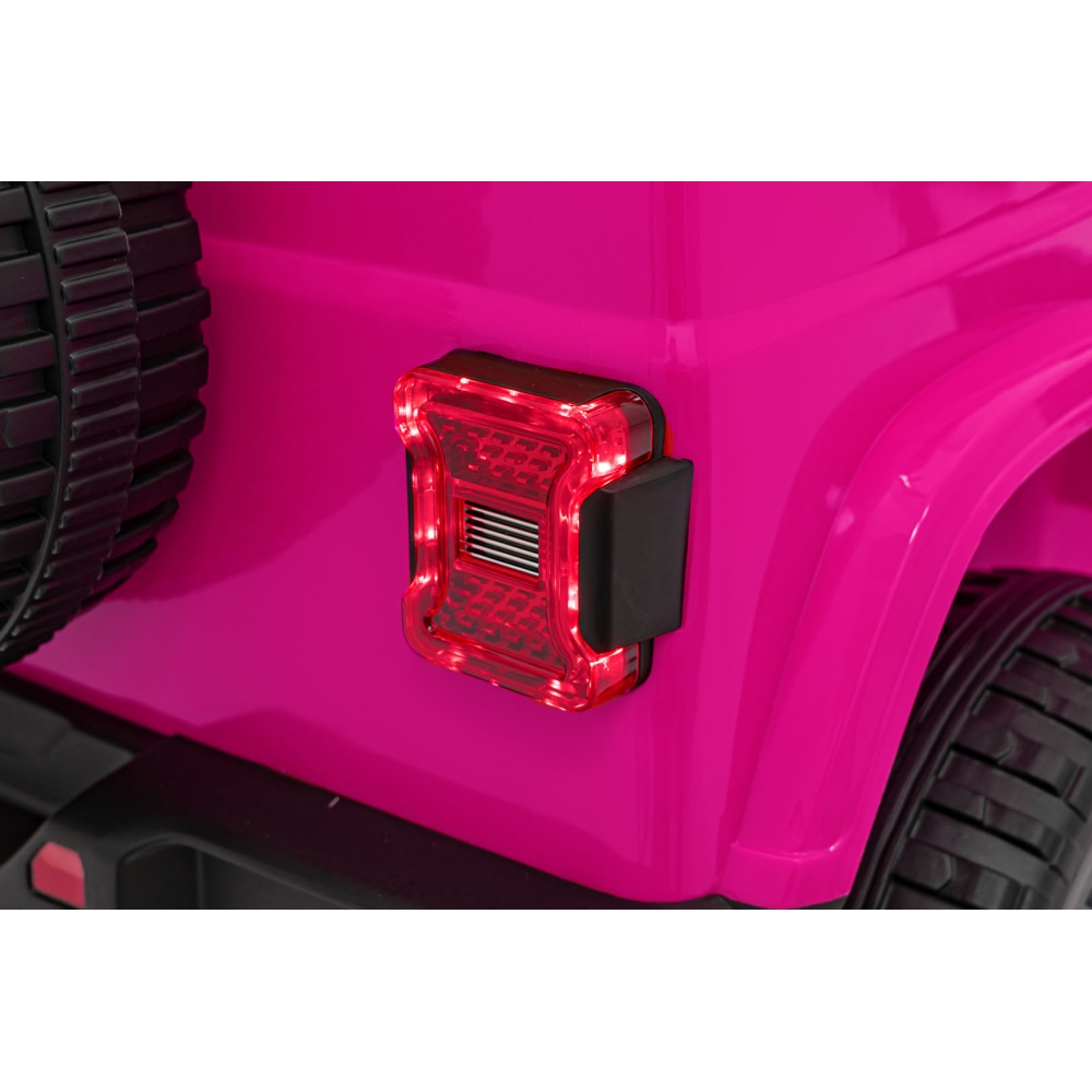 Elektromobilis Jeep Wrangler Rubicon, Pink-Elektromobiliai vaikams, Visureigiai-e-vaikas