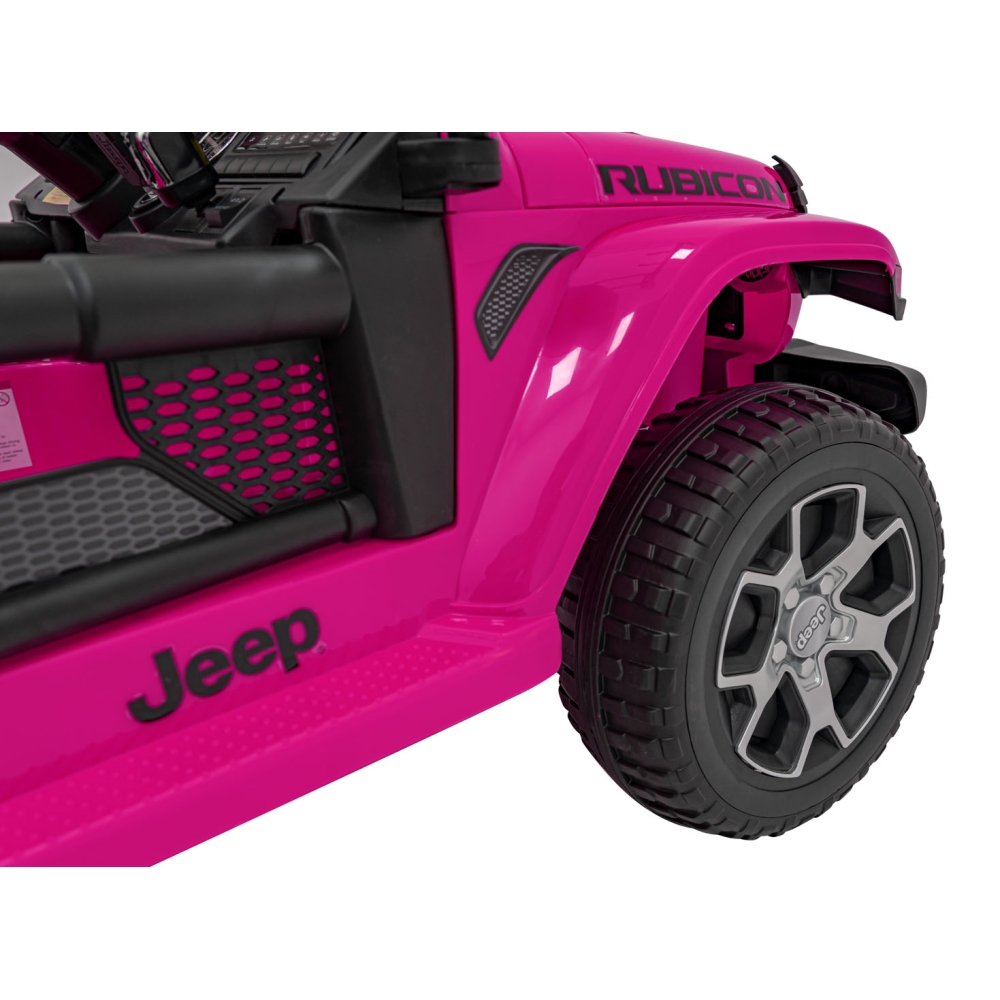 Elektromobilis Jeep Wrangler Rubicon, Pink-Elektromobiliai vaikams, Visureigiai-e-vaikas