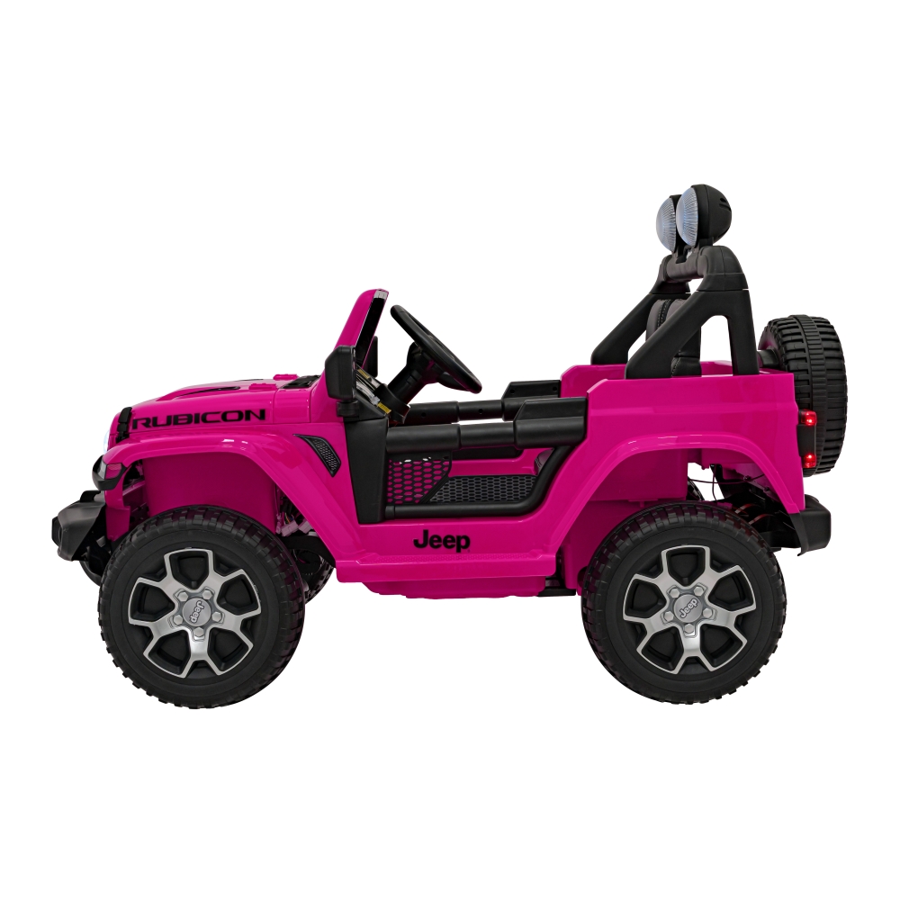 Elektromobilis Jeep Wrangler Rubicon, Pink-Elektromobiliai vaikams, Visureigiai-e-vaikas