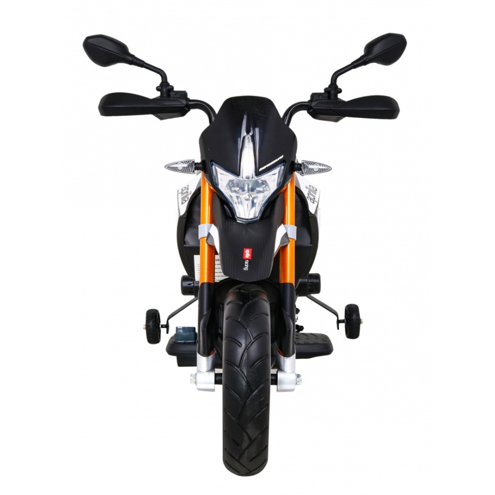 Elektrinis motociklas Aprilia, Black-Elektromobiliai vaikams, Motociklai-e-vaikas