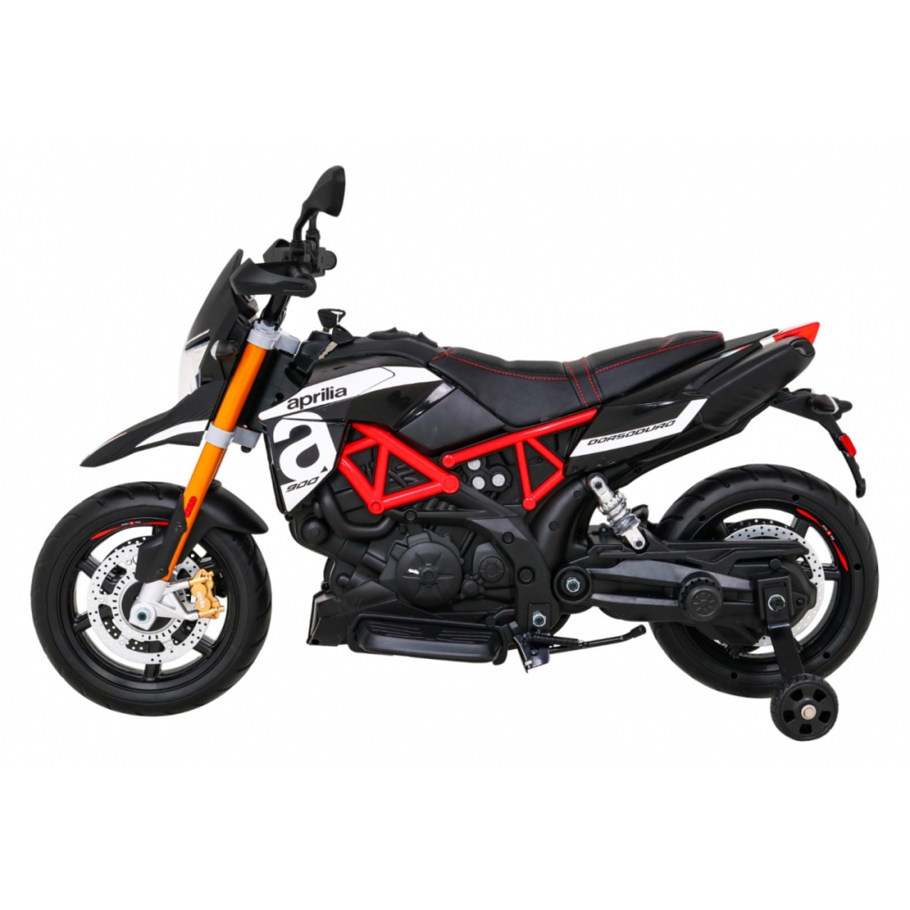 Elektrinis motociklas Aprilia, Black-Elektromobiliai vaikams, Motociklai-e-vaikas
