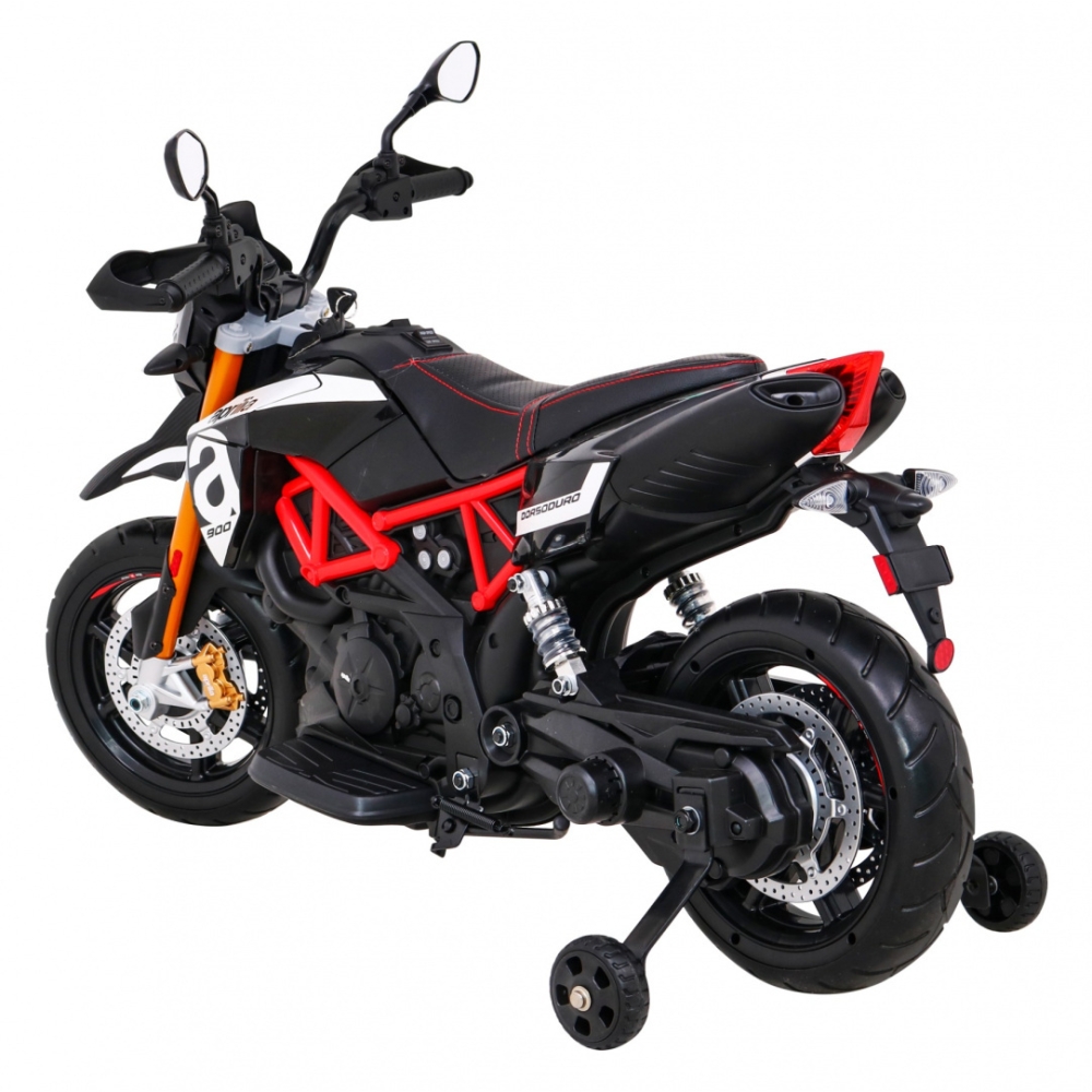 Elektrinis motociklas Aprilia, Black-Elektromobiliai vaikams, Motociklai-e-vaikas