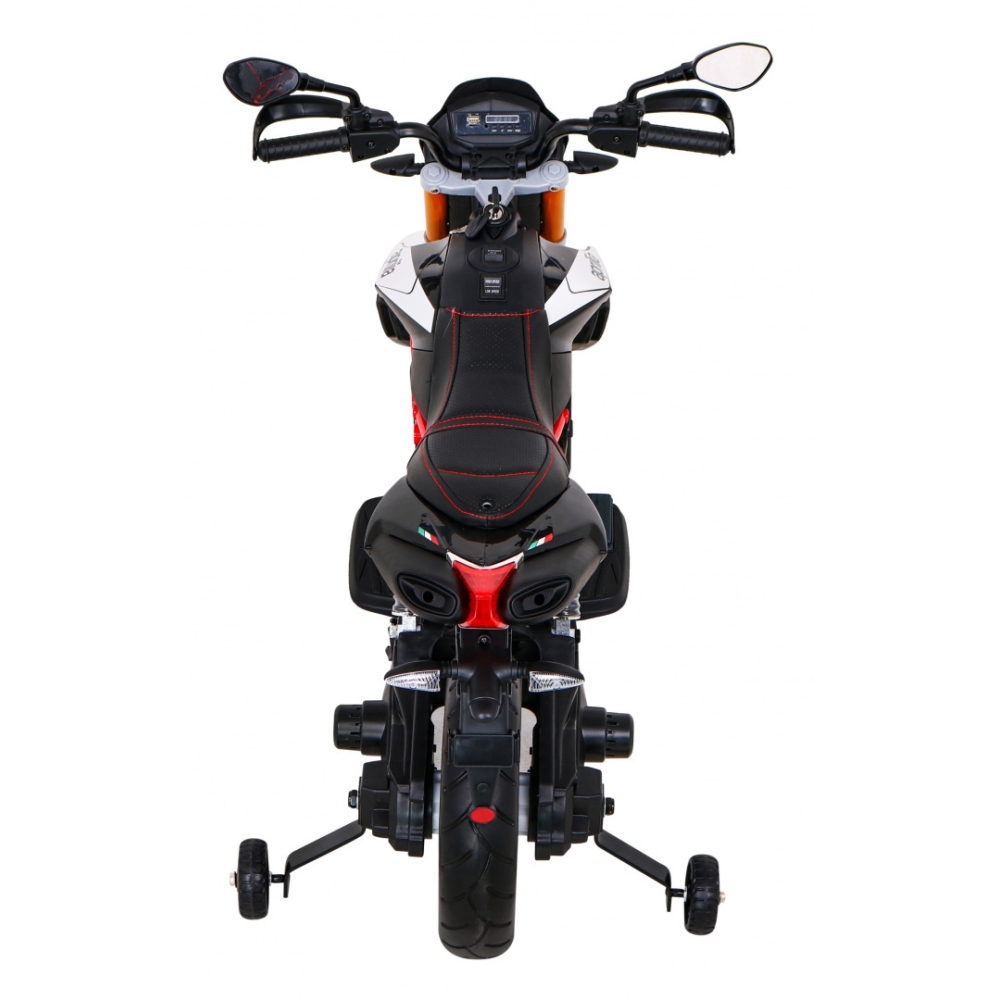 Elektrinis motociklas Aprilia, Black-Elektromobiliai vaikams, Motociklai-e-vaikas