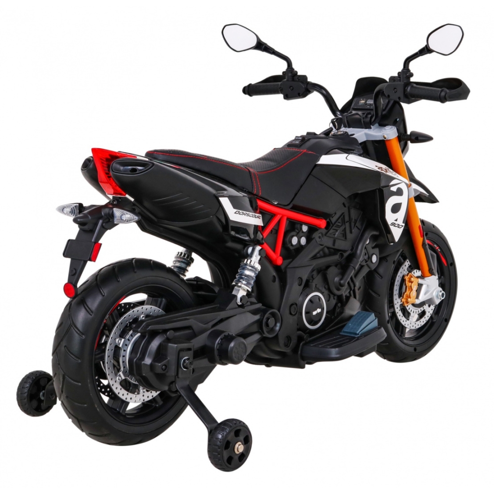 Elektrinis motociklas Aprilia, Black-Elektromobiliai vaikams, Motociklai-e-vaikas