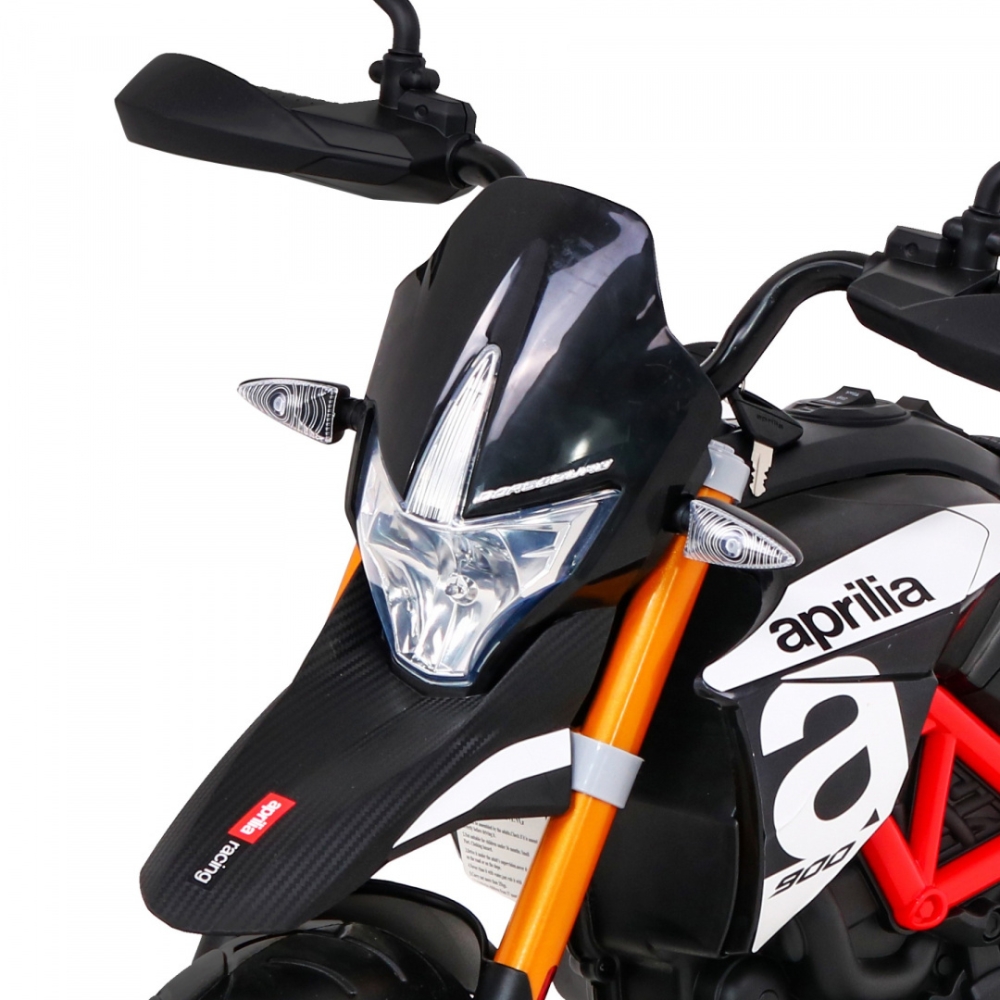 Elektrinis motociklas Aprilia, Black-Elektromobiliai vaikams, Motociklai-e-vaikas