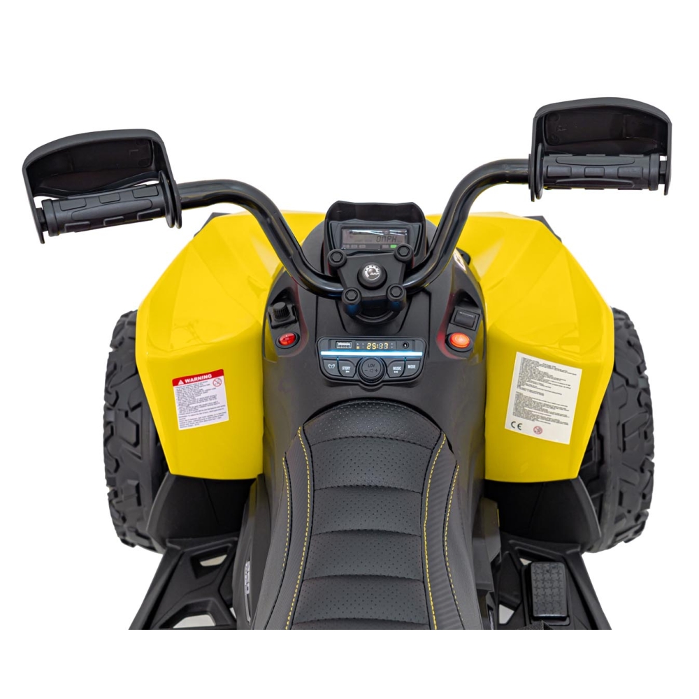 Elektrinis keturratis Maverick ATV, Yellow-Elektromobiliai vaikams, Keturračiai ir bagiai-e-vaikas