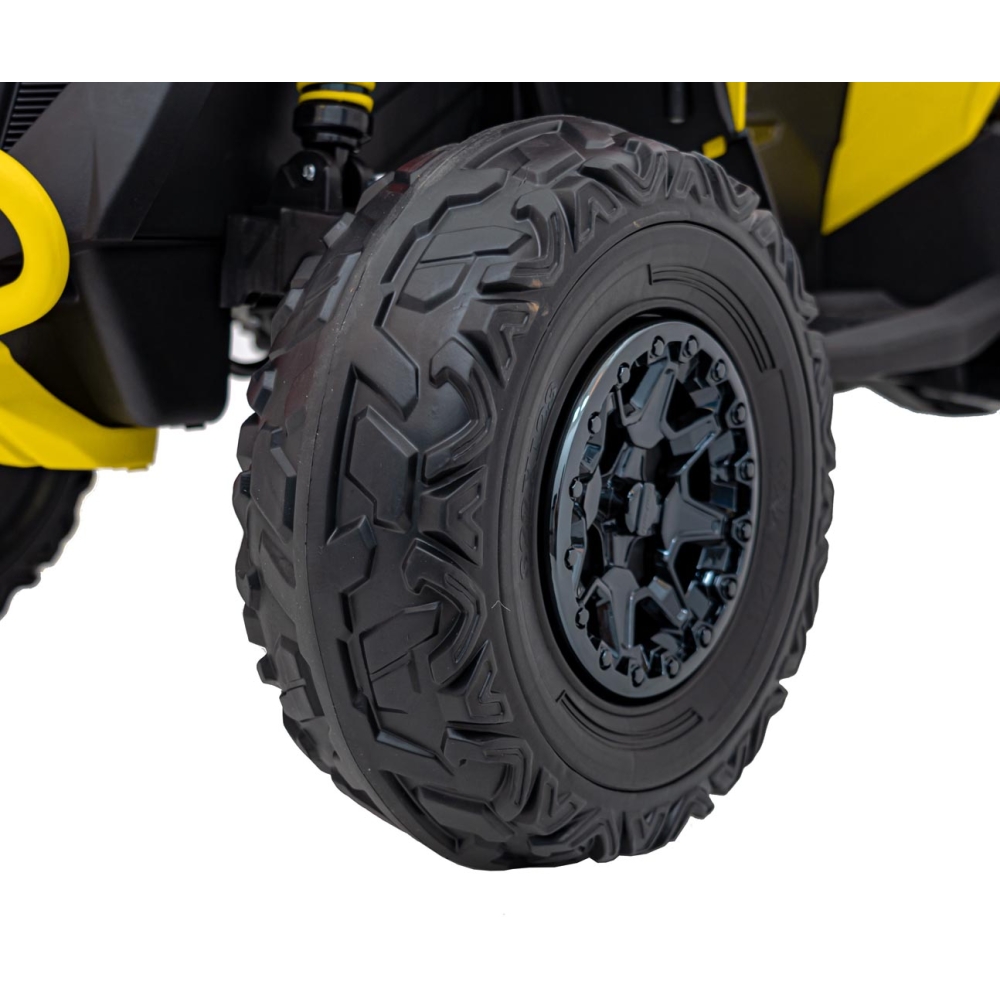 Elektrinis keturratis Maverick ATV, Yellow-Elektromobiliai vaikams, Keturračiai ir bagiai-e-vaikas