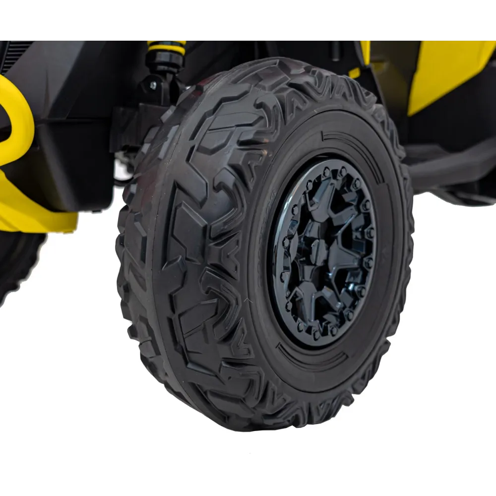 Elektrinis keturratis Maverick ATV, Yellow-Elektromobiliai vaikams, Keturračiai ir bagiai-e-vaikas