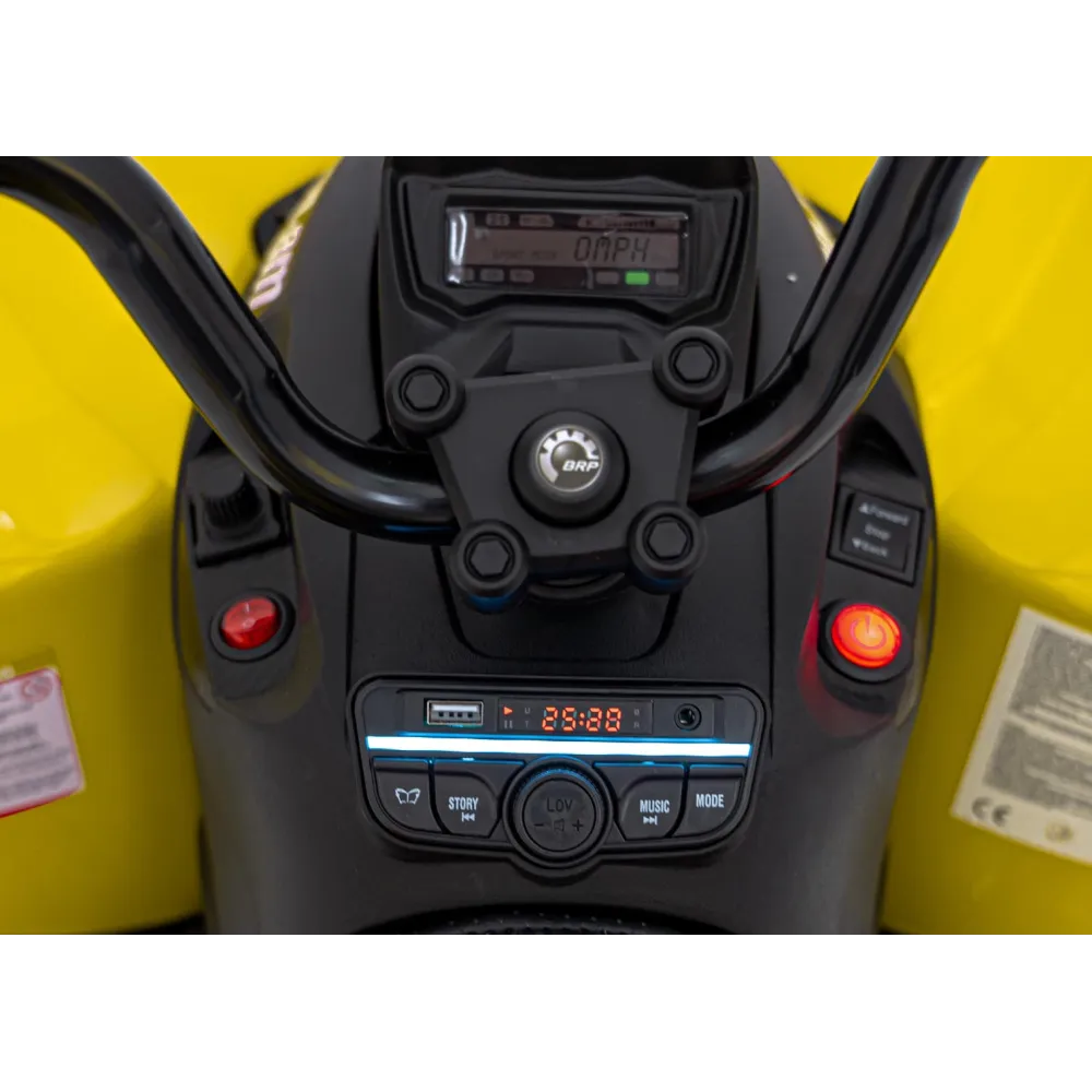 Elektrinis keturratis Maverick ATV, Yellow-Elektromobiliai vaikams, Keturračiai ir bagiai-e-vaikas